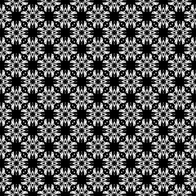 Black and white seamless abstract pattern. Background and backdrop. Grayscale ornamental design.