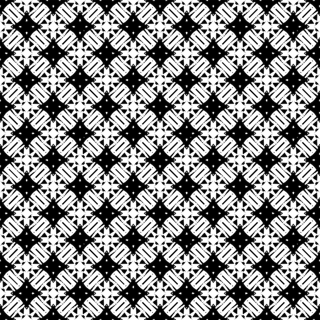 Black and white seamless abstract pattern. Background and backdrop. Grayscale ornamental design.