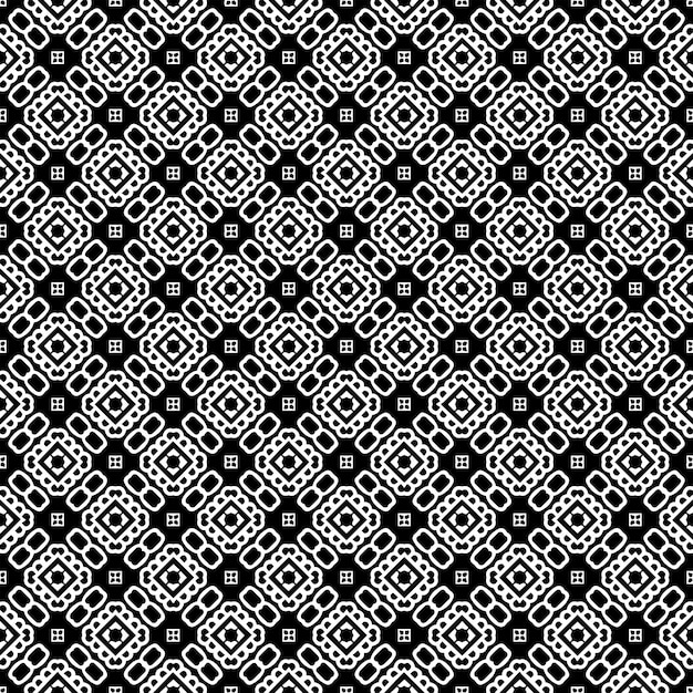 Black and white seamless abstract pattern. Background and backdrop. Grayscale ornamental design.