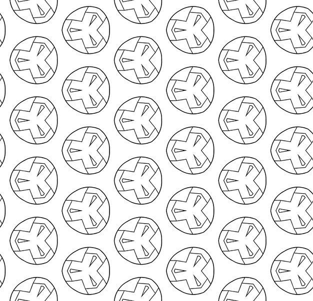 Vector black and white seamless abstract pattern background and backdrop grayscale ornamental design