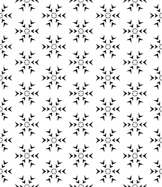 Black and white seamless abstract pattern Background and backdrop Grayscale ornamental design