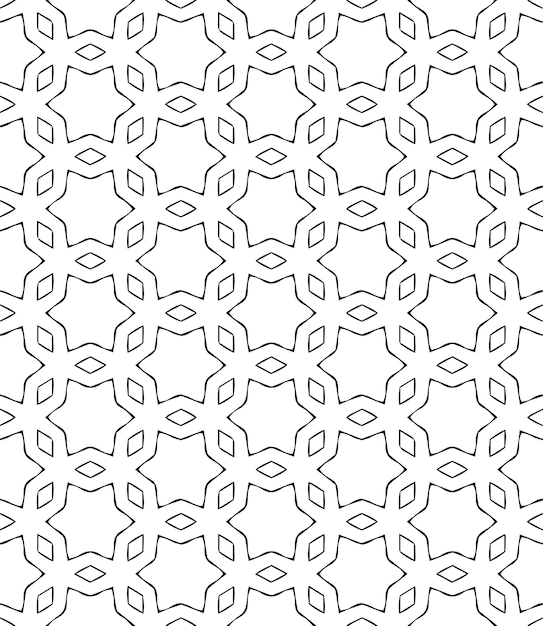 Black and white seamless abstract pattern Background and backdrop Grayscale ornamental design