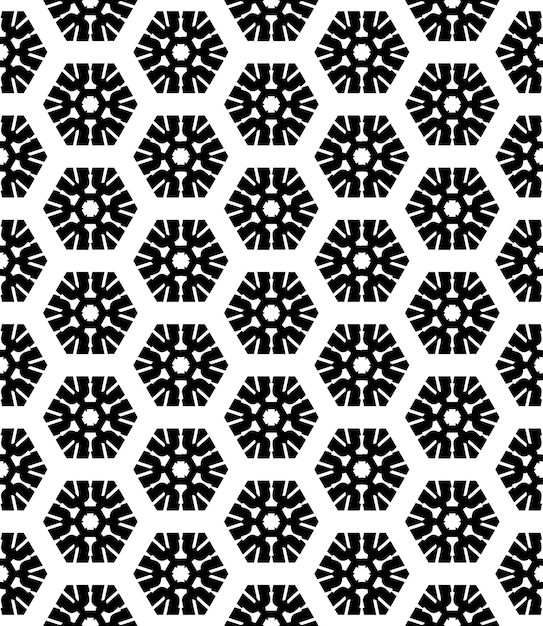 Black and white seamless abstract pattern Background and backdrop Grayscale ornamental design