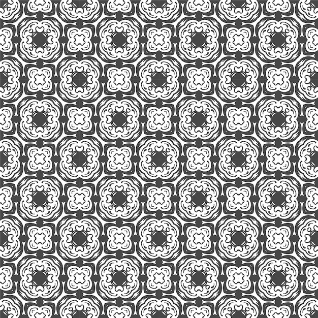 Vector black and white seamless pattern design minimalist background