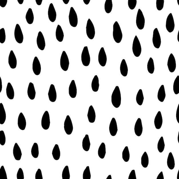 Black and white seamless pattern marker and ink Background in minimalist Scandinavian style handdrawn for fabric Wallpaper wrapping paper bed linen Vector