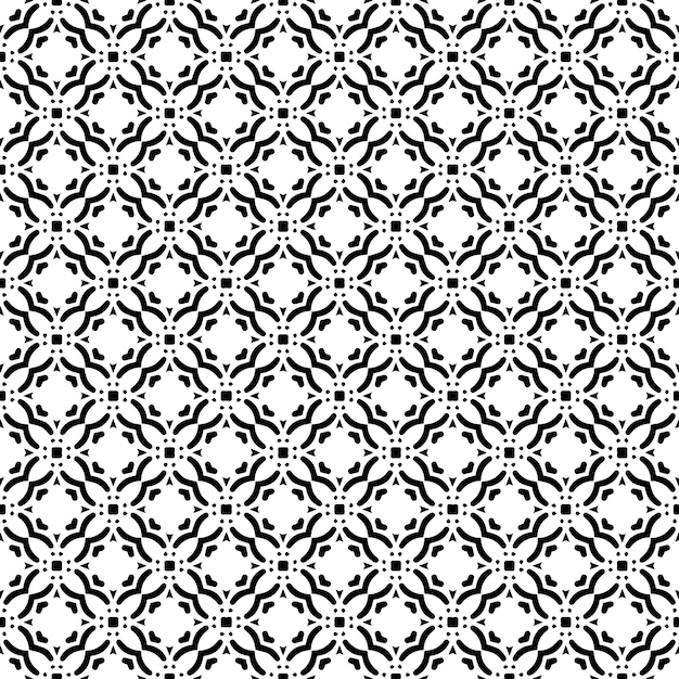 Black and white seamless pattern texture Greyscale ornamental graphic design Mosaic ornaments Pattern template