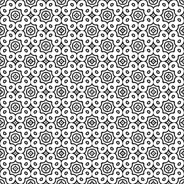 Black and white seamless pattern texture Greyscale ornamental graphic design