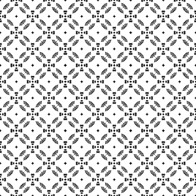 Black and white seamless pattern texture Greyscale ornamental graphic design