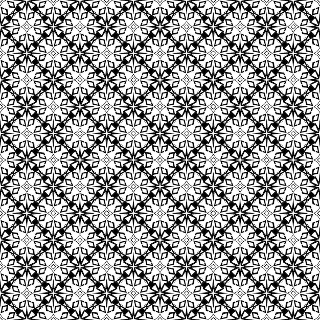 Black and white seamless pattern texture Greyscale ornamental graphic design