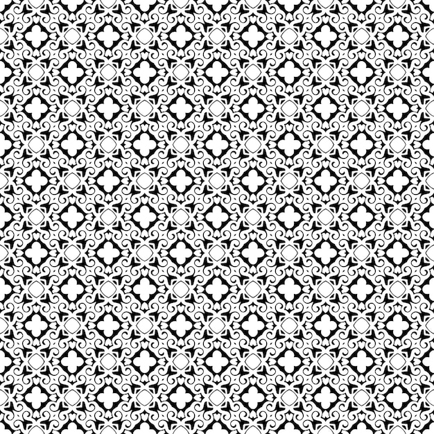 Black and white seamless pattern texture Greyscale ornamental graphic design