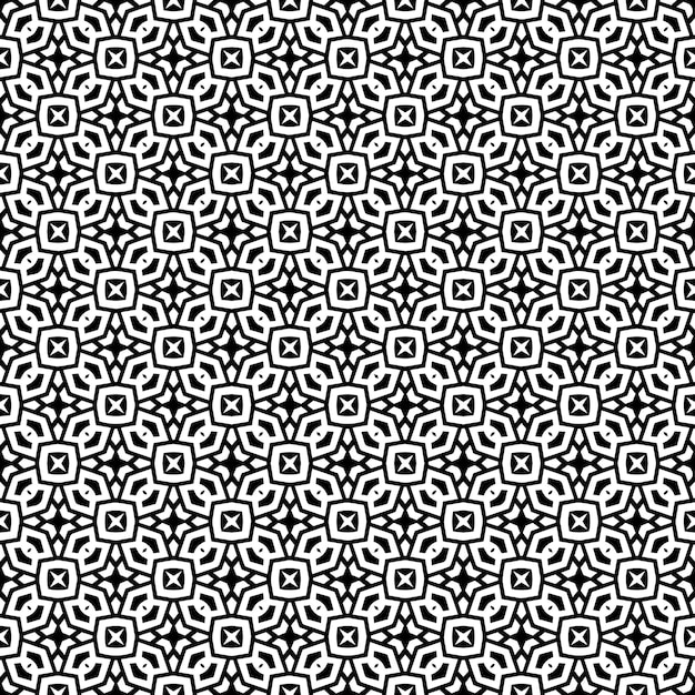 Black and white seamless pattern texture Greyscale ornamental graphic design