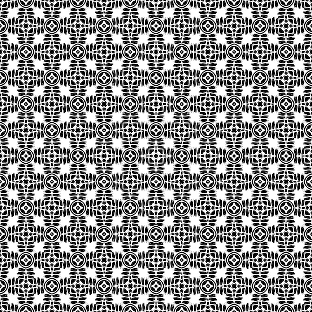 Black and white seamless pattern texture Greyscale ornamental graphic design