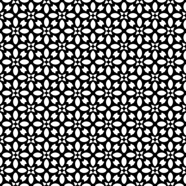 Black and white seamless pattern texture Greyscale ornamental graphic design