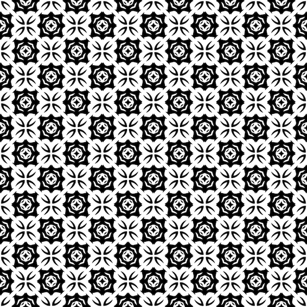 Black and white seamless pattern texture Greyscale ornamental graphic design