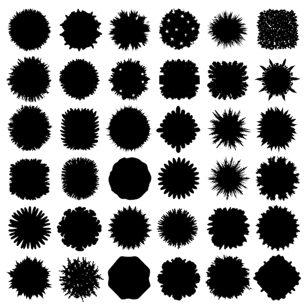 Vector black and white seamless pattern