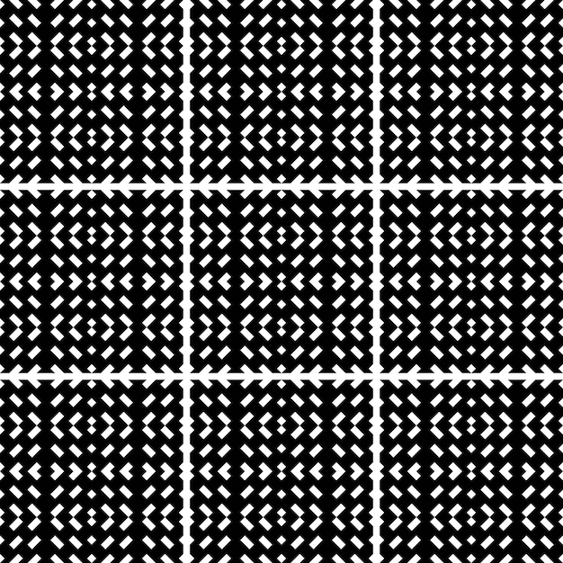 Black and white shapes pattern design Free Vector