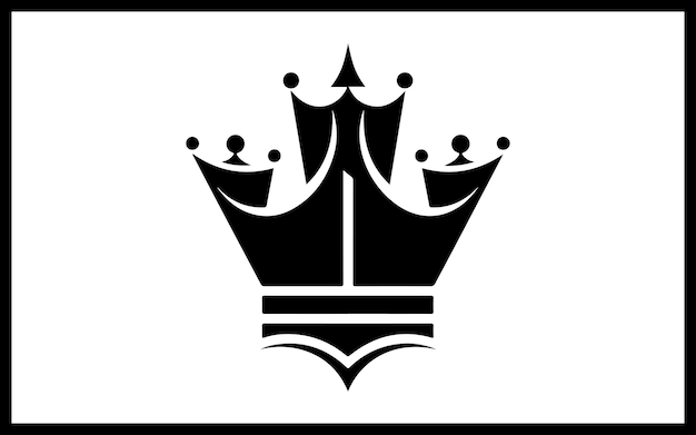 Vector a black and white shield with a crown and a crest medieval crown monarchs insignia crown jpg eps