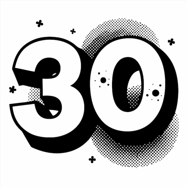 a black and white sign that says 30 and 50