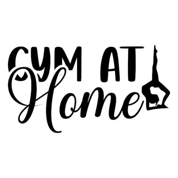 a black and white sign that says gym at night