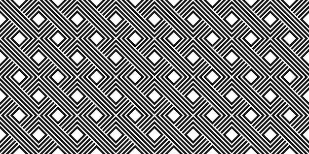 black and white stripe minimal vintage seamless pattern vector template