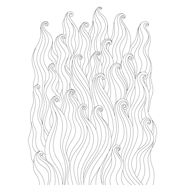 Black and white wavy pattern