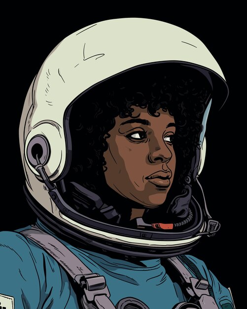 A black woman as an astronaut