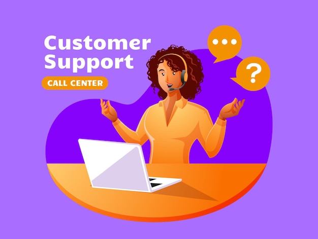 Black woman customer support call center working to answer customer complaints