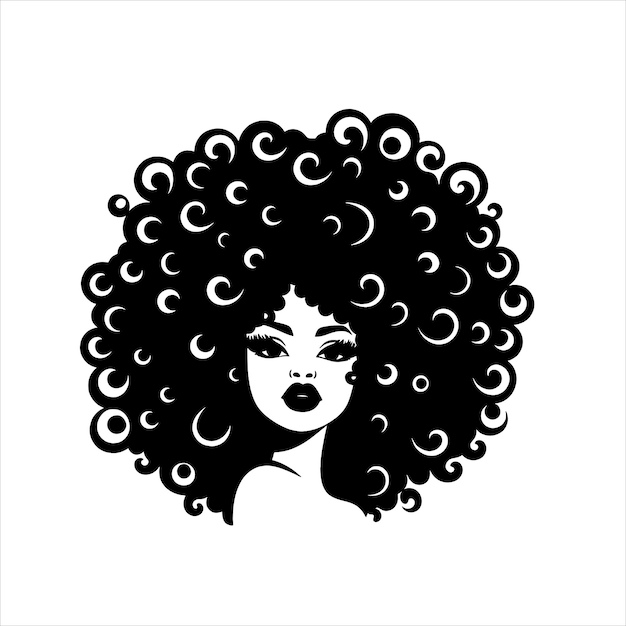 Black woman svg Afro woman svg Black girl svg Afro Puffs Pretty black educated svg black queen