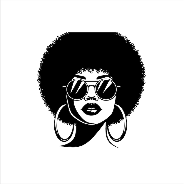 Black woman svg Afro woman svg Black girl svg Afro Puffs Pretty black educated svg black queen