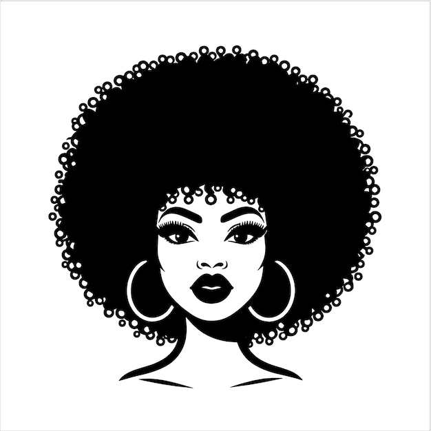 Black woman svg Afro woman svg Black girl svg Afro Puffs Pretty black educated svg black queen