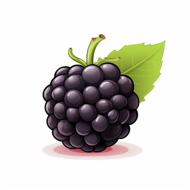 Blackberry isolated on transparent background