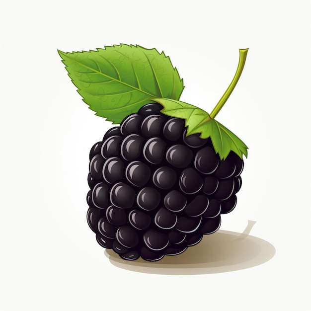 Blackberry isolated on transparent background