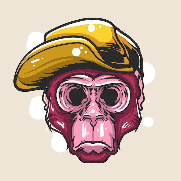 Blackout hype monkey illustration