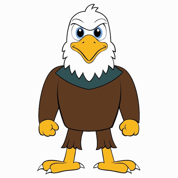 Vector blad eagle cartoon clip art vector illustration design