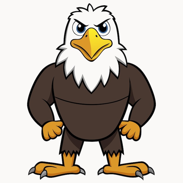 Vector blad eagle cartoon clip art vector illustration design