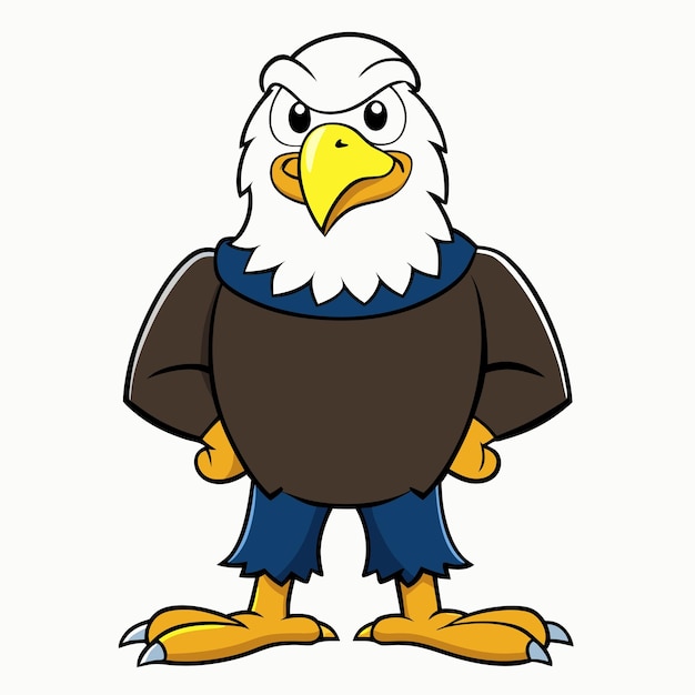 Blad Eagle Cartoon Clip Art Vector Illustration Design