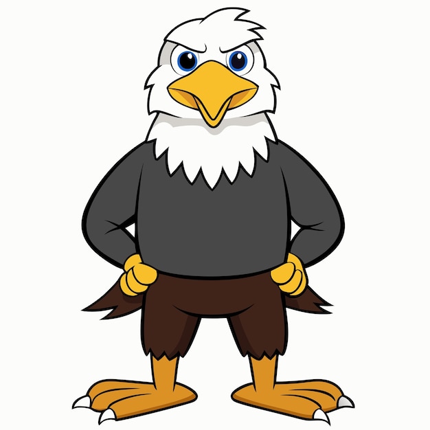 Vector blad eagle cartoon clip art vector illustration design