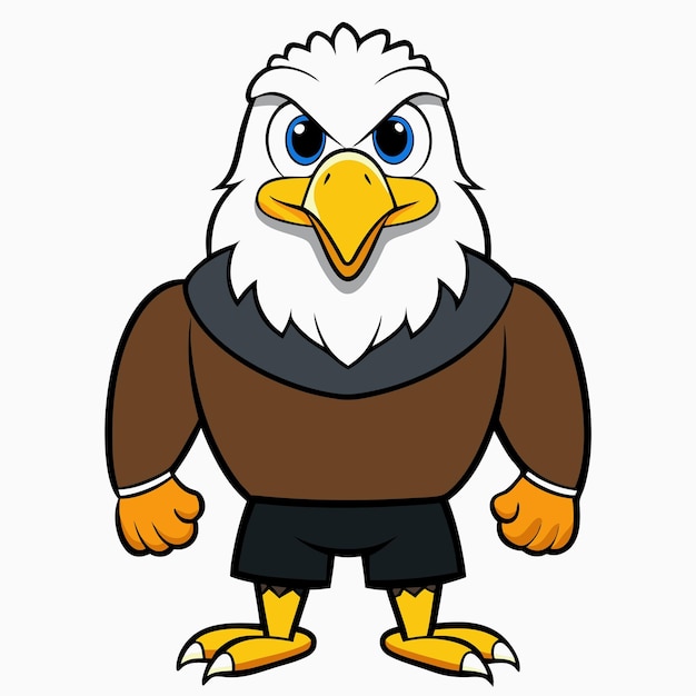 Blad Eagle Cartoon Clip Art Vector Illustration Design