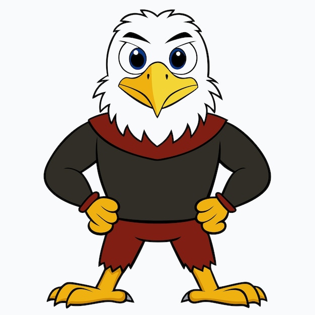 Blad Eagle Cartoon Clip Art Vector Illustration Design