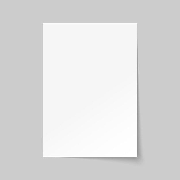 Blank a4 paper template. Brochure mockup