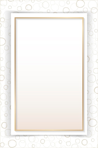 Blank abstract frame design vector