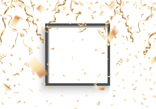   blank black frame on celebration background