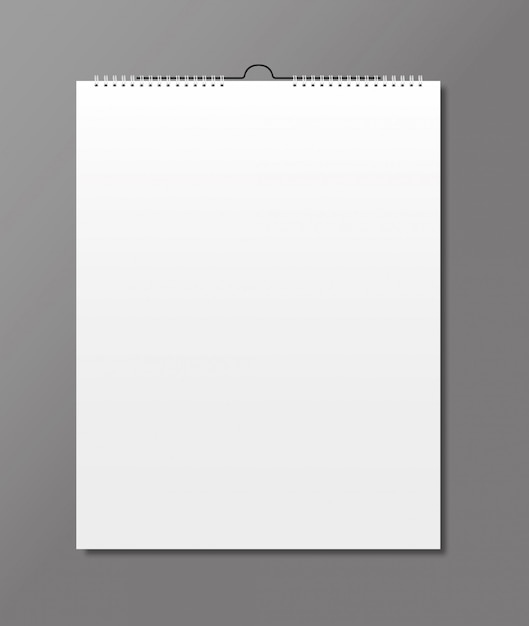 Blank calendar, card design