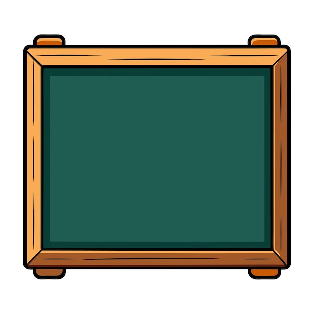 Vector blank chalkboard clipart vector art and illustration