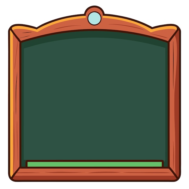 Vector blank chalkboard clipart vector art and illustration