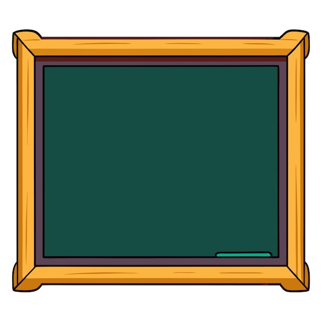 Vector blank chalkboard clipart vector art and illustration