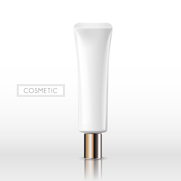 Blank cosmetic bottle for branding