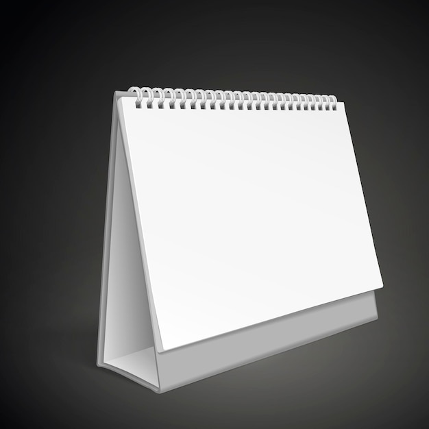 Blank desktop calendar