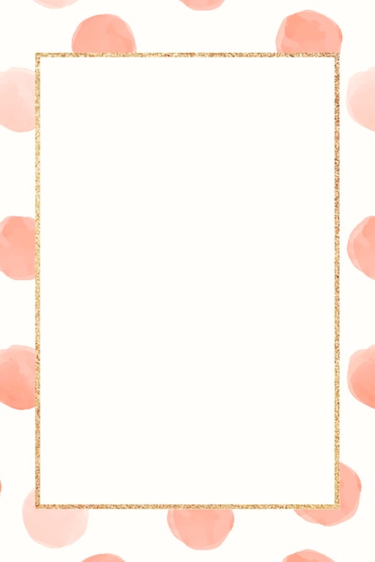 Blank golden frame design seamless pattern vector