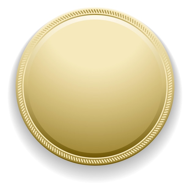 Blank medal mockup Champion award Winner badge